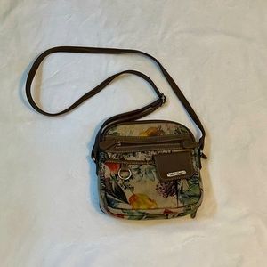 MultiSac Brown Floral Crossbody Purse 👜